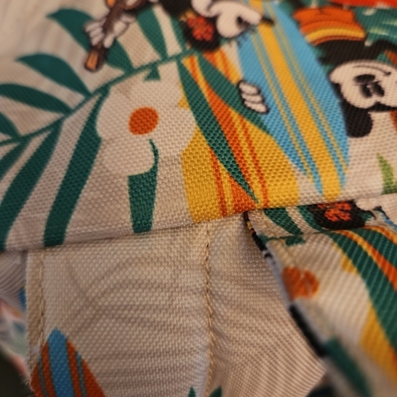 Loungefly Disney Mickey Tropical Nylon‎ Backpack Surfboards Tiki HTF RARE main image 8